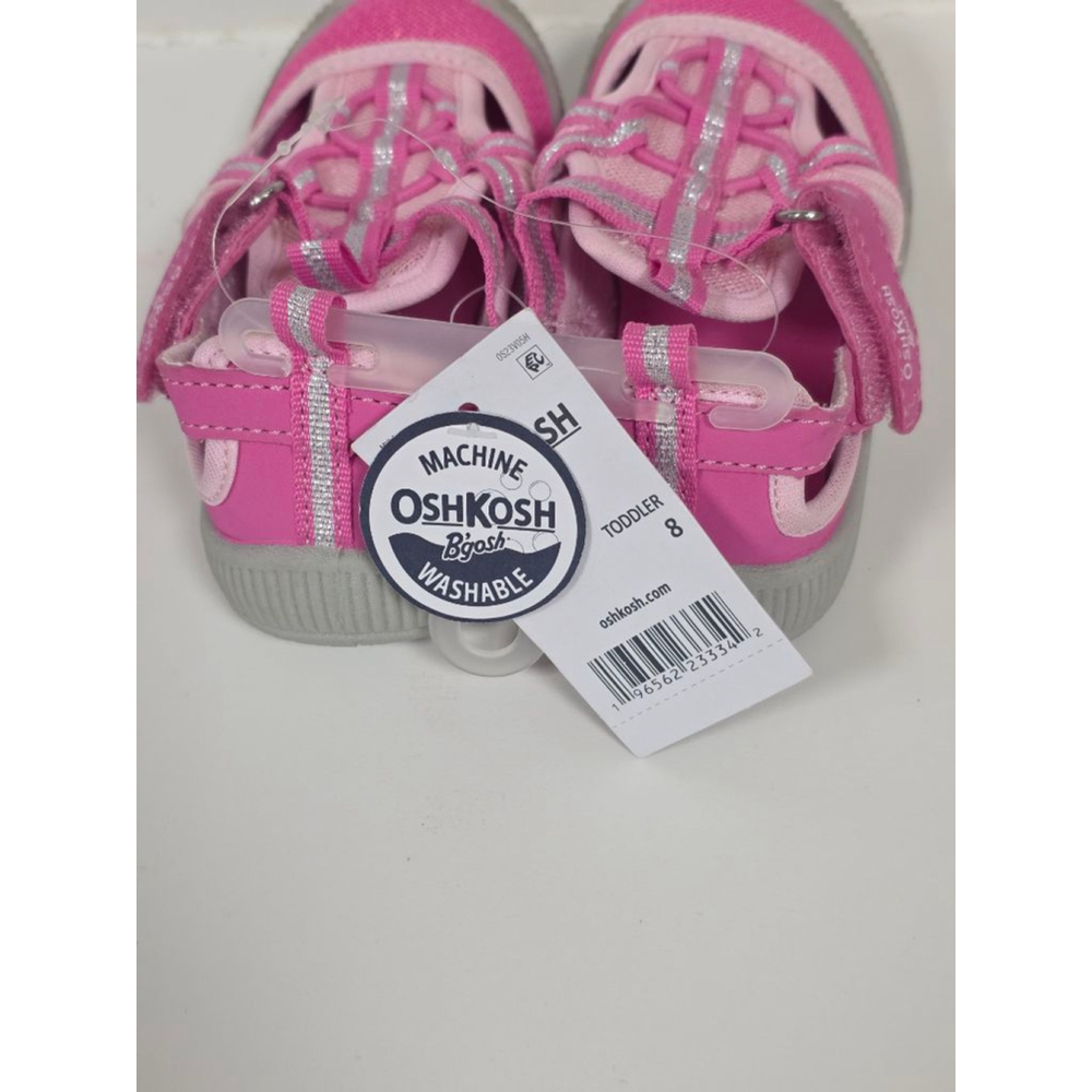 Girls' OshKosh B'gosh Pink & Grey Toddler 8 Sandals‎ - Picture 5 of 9
